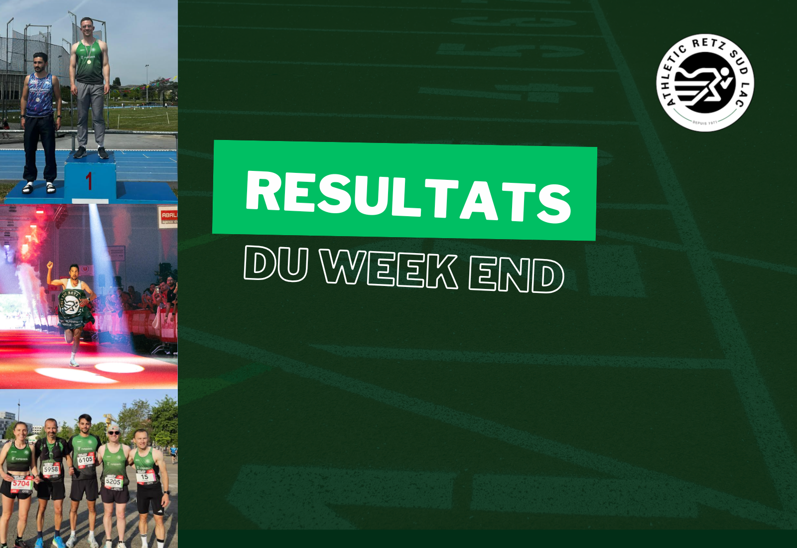 Résultats du week-end 25/26 Avril